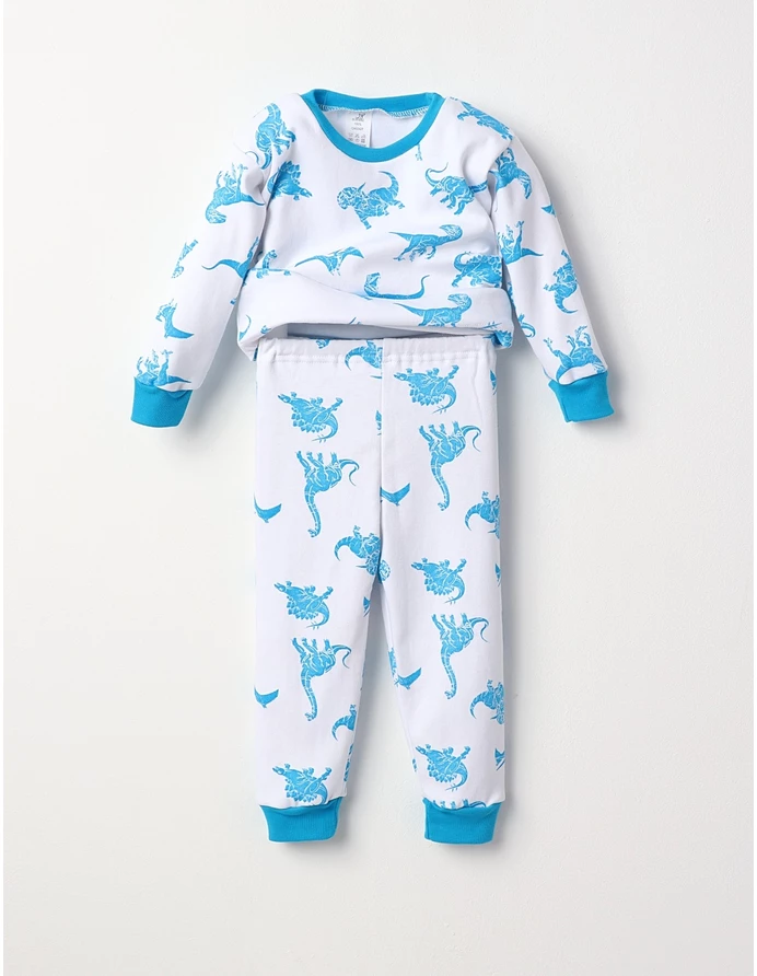 Pijama bbc ML Romania Dino turcoaz picture - 2
