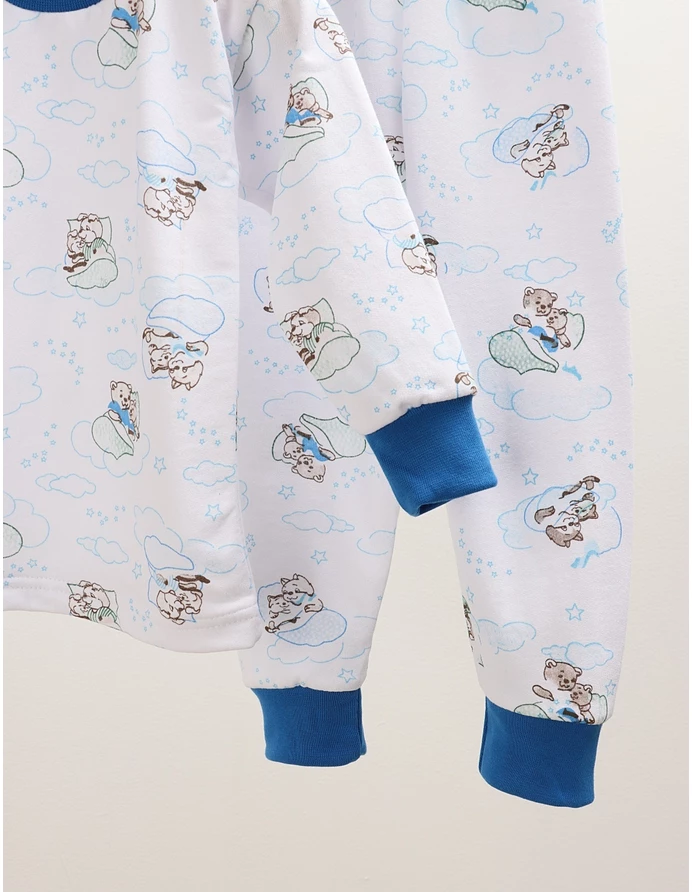 Pijama bbc ML Romania, Mama Bear, alb-albastru picture - 3