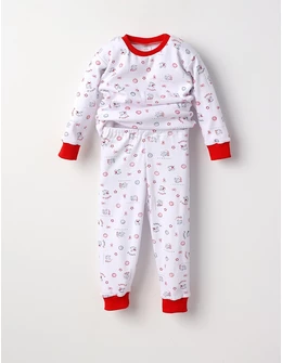 Pijama bbc ML Romania Smile rosu
