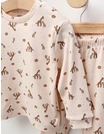 Pijama Familie Girafe, model crem picture - 2