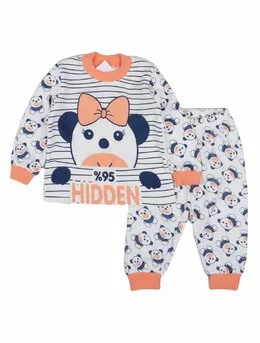 Pijama HIDDEN portocaliu 80 (9-12 luni)