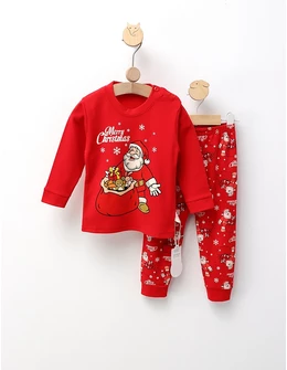 Pijama Merry Christmas Santa, rosu