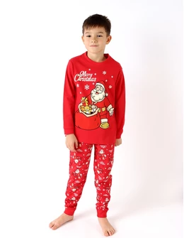 Pijama Merry Christmas Santa, rosu
