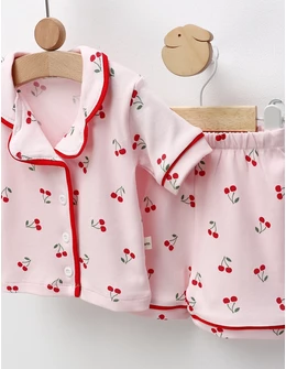 Pijama MS, Cu Ciresele, roz-rosu