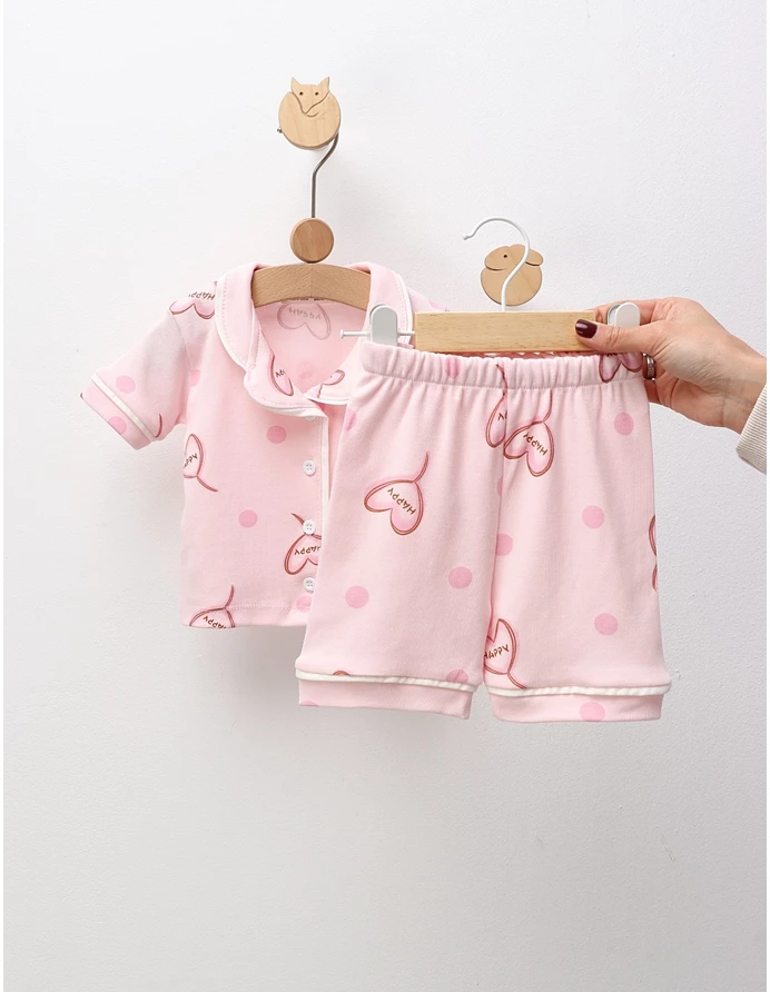Pijama MS, Cu Happy, roz picture - 3