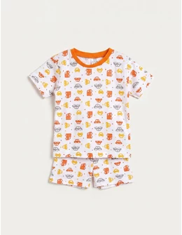 Pijama MS imprimata Masinute multicolor