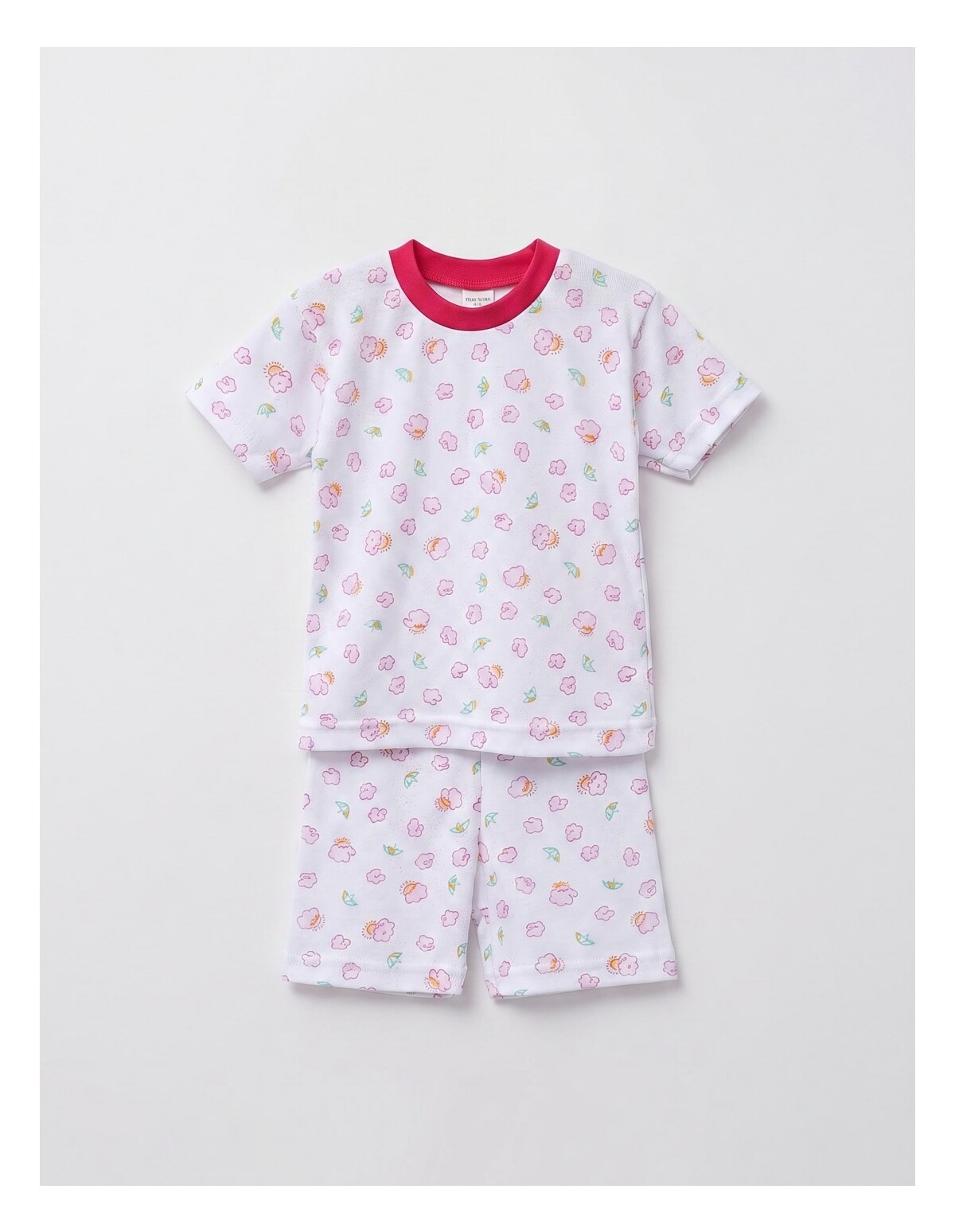 Pijama MS imprimata Norisori si Umbrelute roz