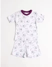 Pijama MS imprimata Ursuleti model cu mov picture - 1