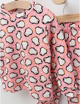 Pijama Pinguini Regali, model roz