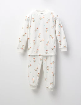 Pijama Ratusca Cea Frumoasa, model alb