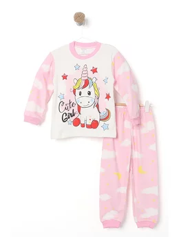 Pijama UNICORN CUTE GRIL model roz 116 (5-6 ani)