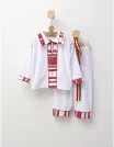 Costum popular baieti 3 piese rosu M1 picture - 2