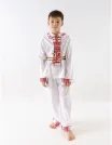 Costum popular baieti 3 piese rosu M1 picture - 3
