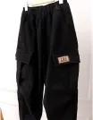 Pantaloni imblaniti, Cargo LOS Tactics, negru picture - 3