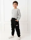 Pantaloni imblaniti, Cargo LOS Tactics, negru picture - 1