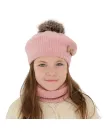 Set bareta cu fular circular Genua roz picture - 5