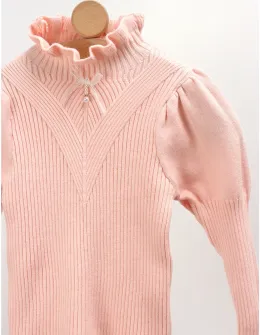 Bluza fetite maneci bufante Sonia roz