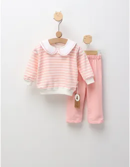 Compleu Malvina, model cu roz