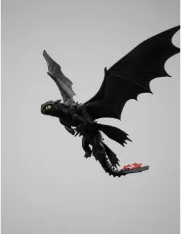 Figurina flexibila, Dragon, Model Toothless Negru