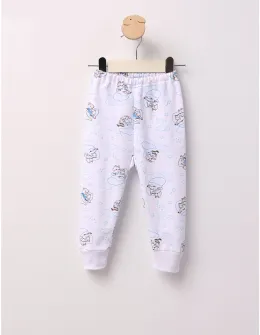 Pantaloni Mama Dog alb-albastru