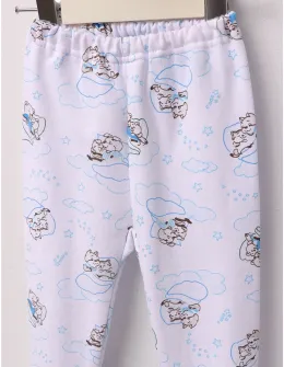 Pantaloni Mama Dog alb-albastru