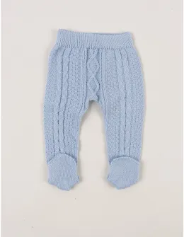 Pantaloni tricotati cu botosei Denis bleu