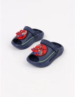 Papuci spuma Jibbtz rotativ Spider-Man, bleumarin