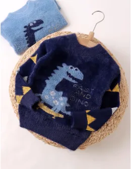 Pulover Mohair, Fast And Dino, bleumarin