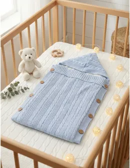 Sac de dormit, croset-cocolino, bebe, albastru