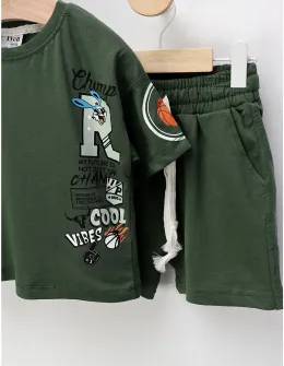Set de vara, Champ Bunny, cu verde