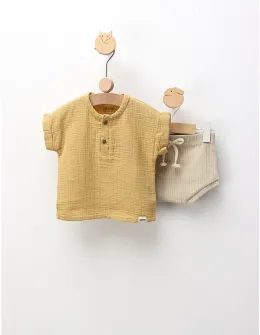 Set de vara din muselina, Cool Boy, galben