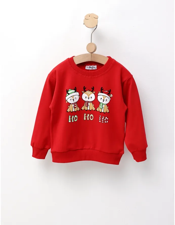 Bluzita Craciun Ho Ho Ho Reni rosu picture - 2