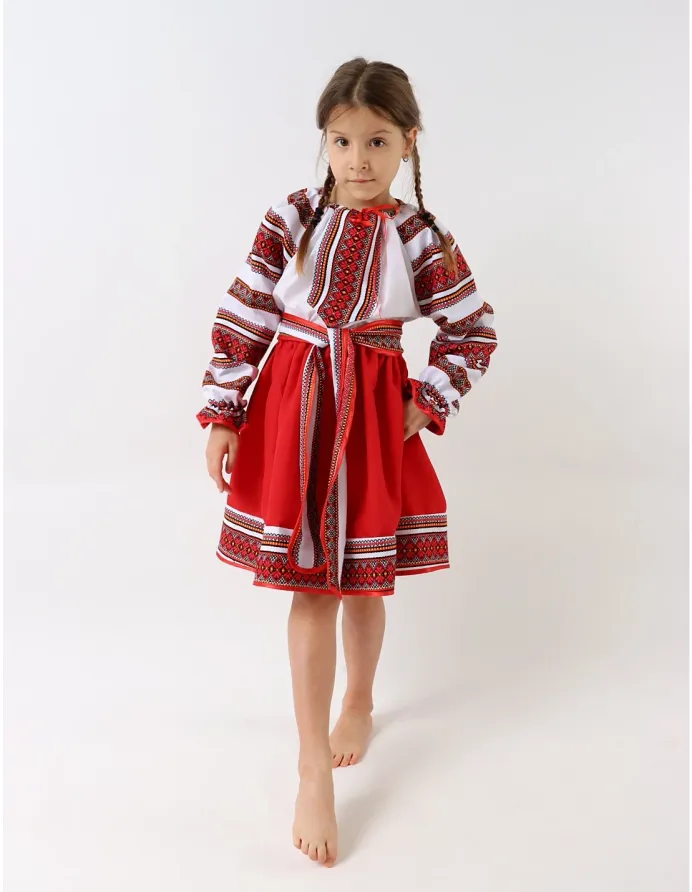 Costum national DANA alb-rosu picture - 4