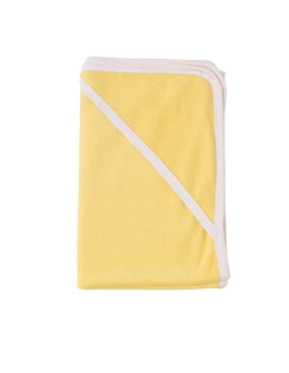 Prosop cu gluga pufos bebelusi galben