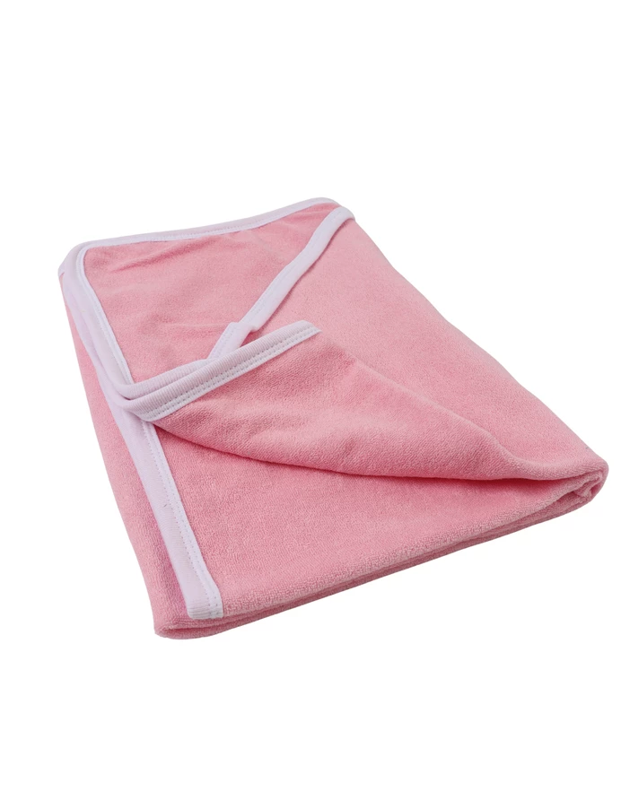 Prosop cu gluga pufos bebelusi roz picture - 2