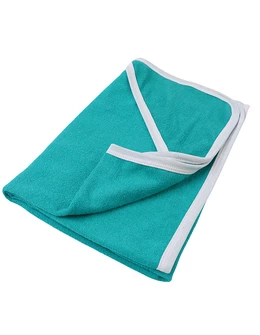 Prosop cu gluga pufos bebelusi turcoaz