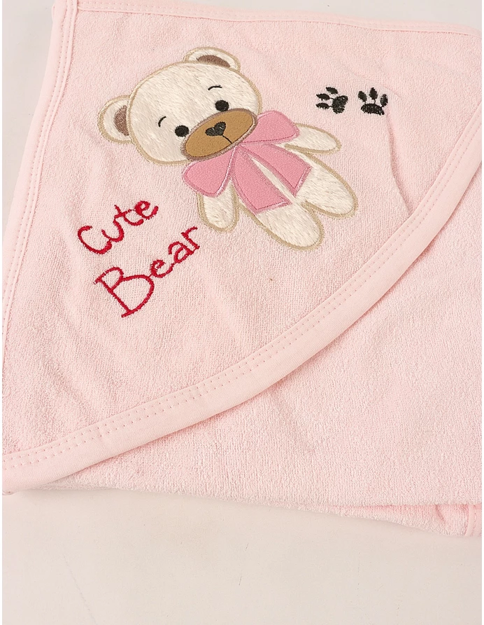 Prosop de baie, Cute Bear, roz picture - 2