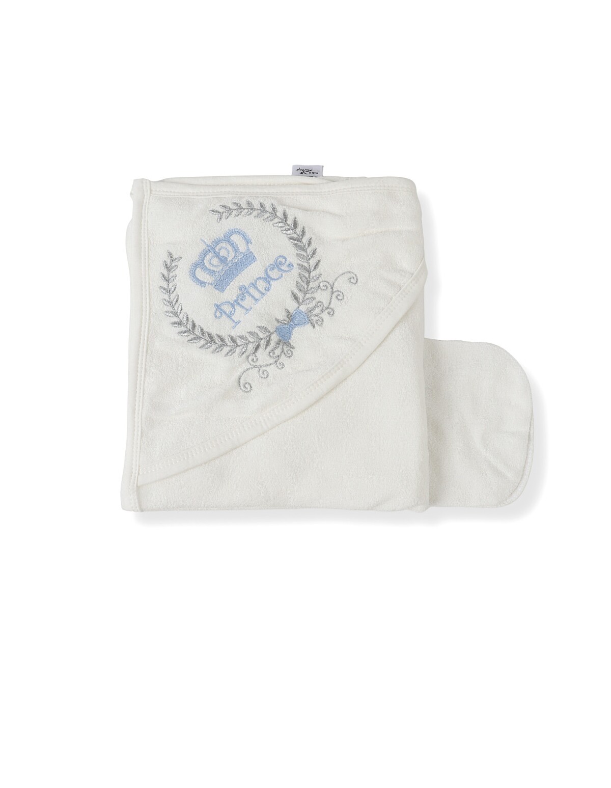 Prosop de baie, Prince, alb-albastru
