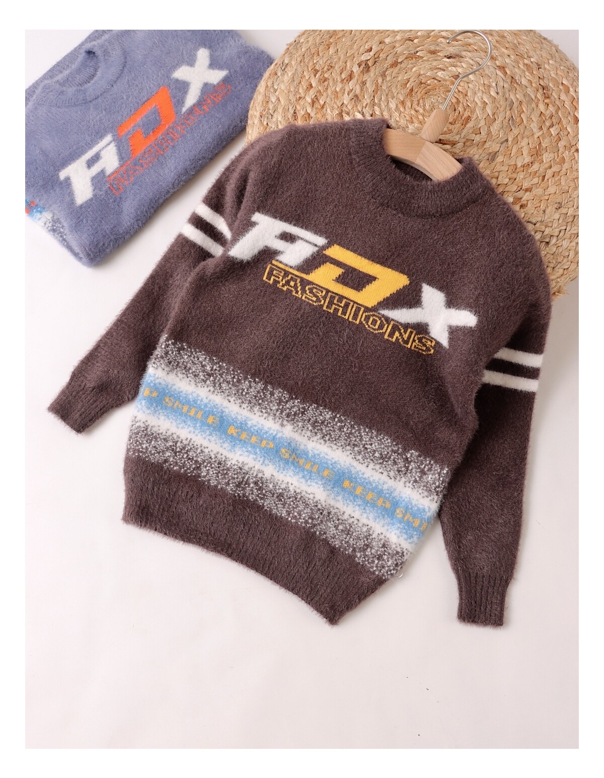 Pulover Mohair, ADX Fashion, maro