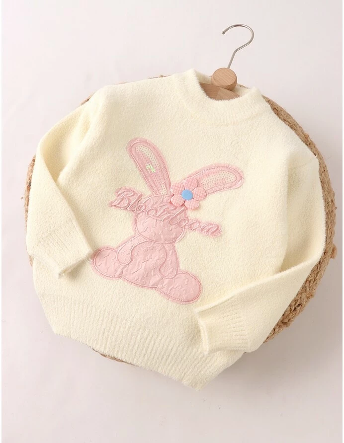 Pulover Mohair, BlooBloom, alb picture - 2