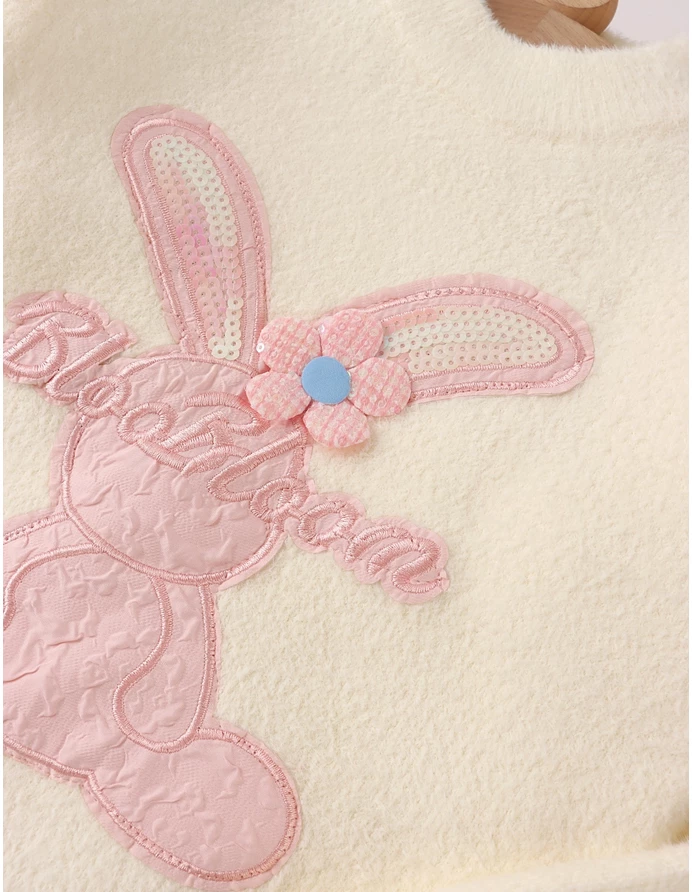 Pulover Mohair, BlooBloom, alb picture - 4