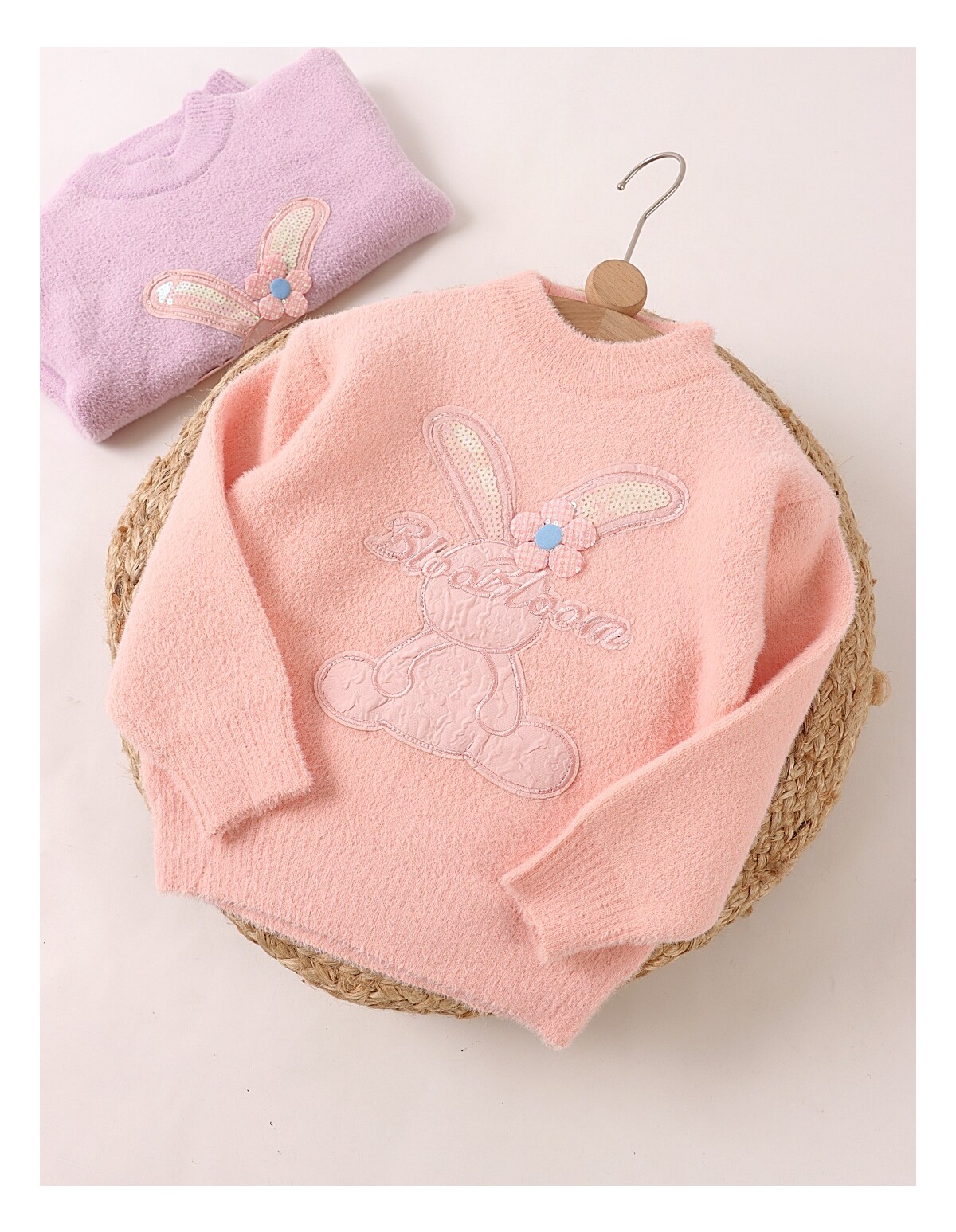 Pulover Mohair, BlooBloom, corai