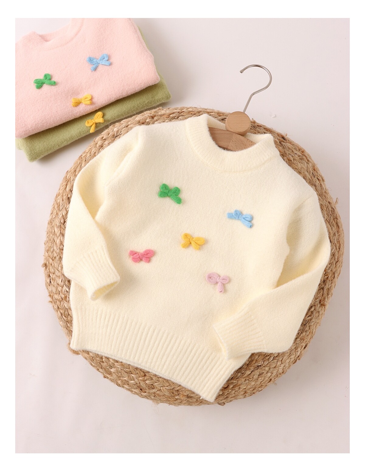 Pulover Mohair Eleanora, ecru