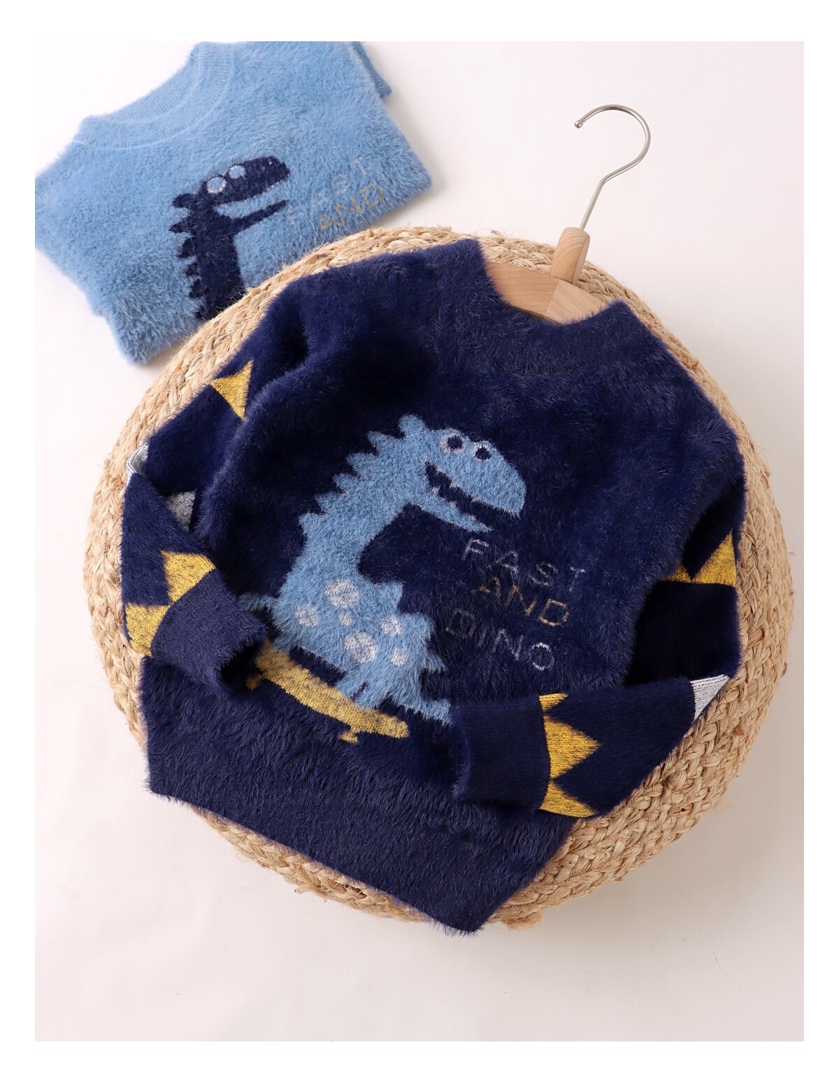 Pulover Mohair, Fast And Dino, bleumarin