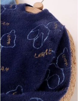 Pulover Mohair, Keep & Moovin, bleumarin