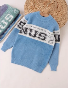 Pulover Mohair, Keep & Sports, albastru