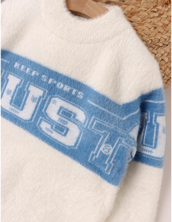 Pulover Mohair, Keep & Sports, blue picture - 3