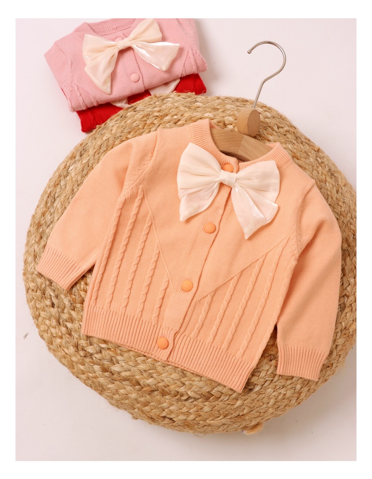 Pulover premium Irina corai cu fundita