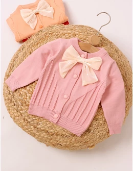 Pulover premium Irina roz cu fundita