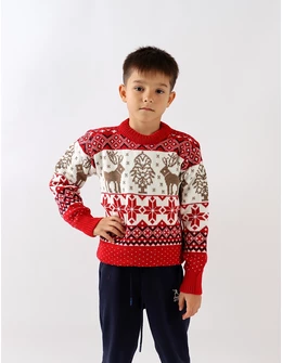 Pulover Renii Mosului cu rosu